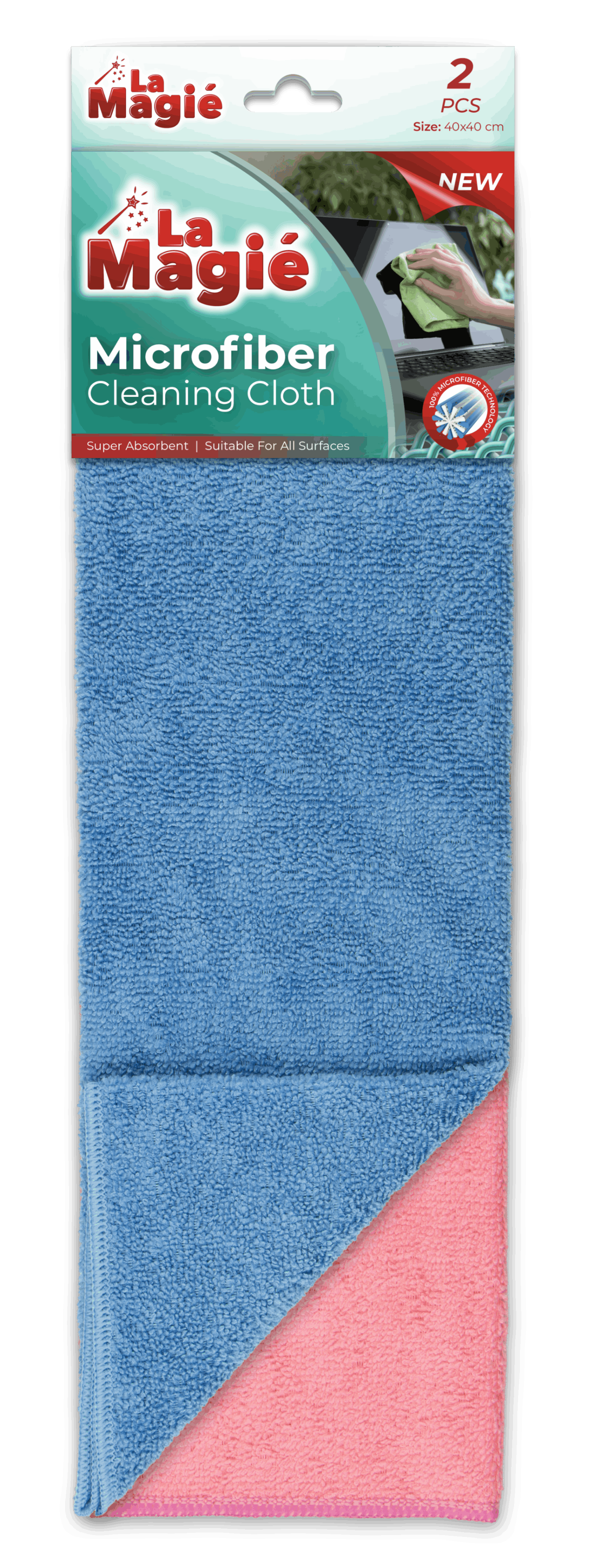 LA MAGIA MICROFIBER CLEANING CLOTH 2 PCS 220 GR
